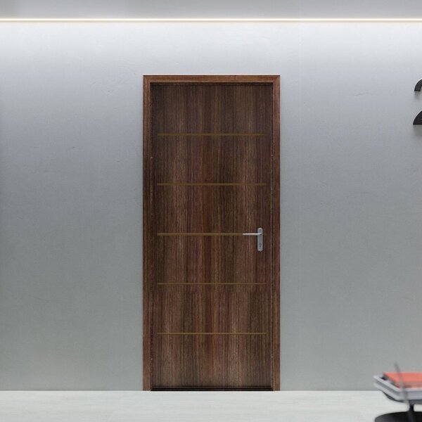 Folha De Porta De Madeira 210x80cm Espessura 3,5cm Mso Eucapl