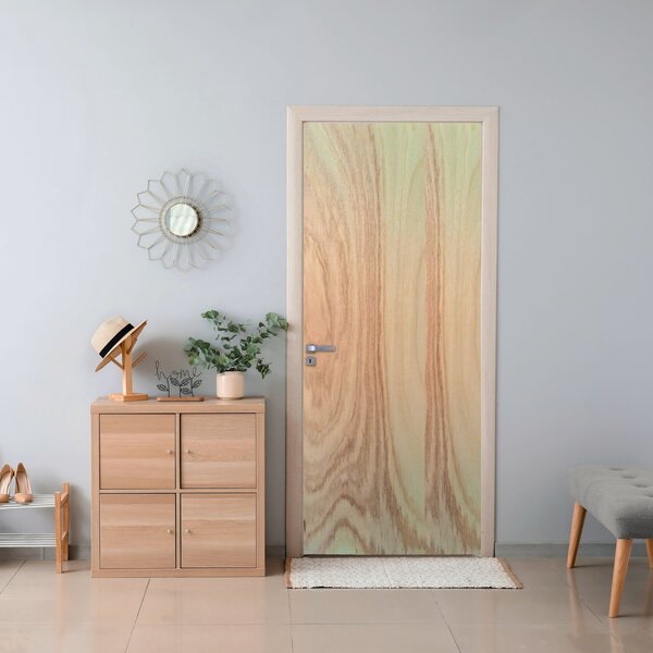 Folha De Porta De Madeira 210x80cm Lisa Amescla Uniportas Nat