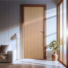 Folha De Porta De Madeira Angelim 210x82cm Uniportas Natural