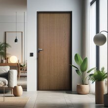 Folha De Porta De Madeira Imbuia 210x82cm Uniportas Natural