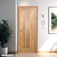 Folha De Porta De Madeira Maciça Tauari 210x60x3,3 Parquet Ve