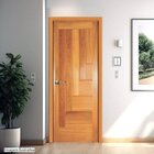 Folha De Porta De Madeira Maciça Tauari 210x60x3,3 Réguas Em