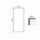 Folha De Porta De Madeira Maciça Tauari 210x80x2,8 Americana