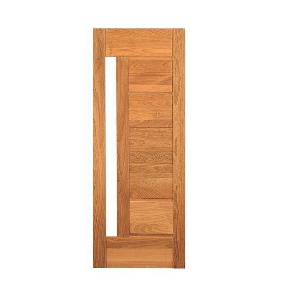 Folha De Porta De Madeira Maciça Tauari 210x92cm Réguas Horiz