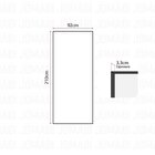 Folha De Porta De Madeira Maciça Tauari 210x92cm Réguas Horiz