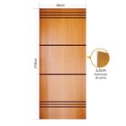 Folha De Porta Em Madeira Sarrafeada Semi Oca Hdf Frisada 184