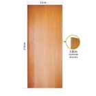 Folha De Porta Em Madeira Tauari Lisa 210x62cm Mapaf Marrom