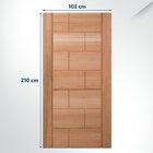 Folha De Porta Maciça 210x102cm Eucalipto Pm94 Talismã Cruzei