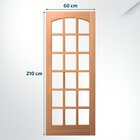 Folha De Porta Maciça 210x60cm Eucalipto Pm13 Formosa Cruzeir