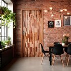 Folha De Porta Maciça 210x70cm Eucalipto Com Emenda Pm26 Mexi