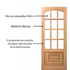 Folha De Porta Maciça 210x72cm Eucalipto Pm12 Nipônica Cruzei