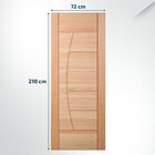 Folha De Porta Maciça 210x72cm Eucalipto Pm78 Solar Cruzeiro
