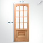 Folha De Porta Maciça 210x82cm Eucalipto Pm12 Nipônica Cruzei