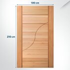 Folha De Porta Maciça Em Eucalipto Acabamento Natural 210x100