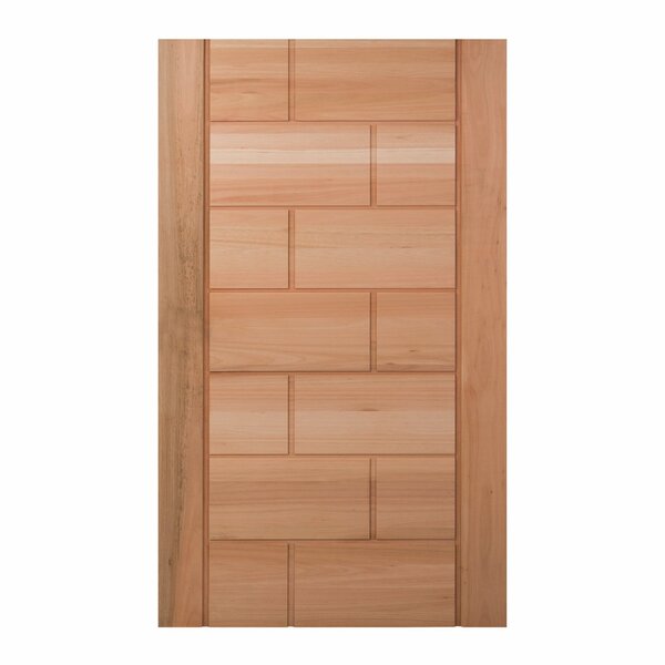 Folha De Porta Maciça Em Eucalipto Acabamento Natural 210x120