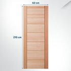Folha De Porta Maciça Em Eucalipto Acabamento Natural 210x60c