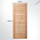 Folha De Porta Maciça Em Eucalipto Acabamento Natural 210x60c