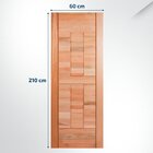 Folha De Porta Maciça Em Eucalipto Acabamento Natural 210x60c