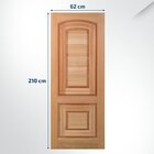 Folha De Porta Maciça Em Eucalipto Acabamento Natural 210x62c