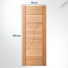 Folha De Porta Maciça Em Eucalipto Acabamento Natural 210x70c