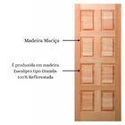 Folha De Porta Maciça Em Eucalipto Acabamento Natural 210x70c