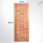 Folha De Porta Maciça Em Eucalipto Acabamento Natural 210x70c