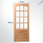 Folha De Porta Maciça Em Eucalipto Acabamento Natural 210x72c