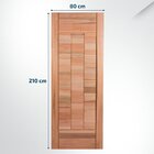 Folha De Porta Maciça Em Eucalipto Acabamento Natural 210x80c