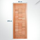 Folha De Porta Maciça Em Eucalipto Acabamento Natural 210x92c