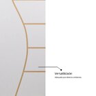 Folha De Porta Madeira Decorada 210x60cm Espessura 3,5cm Cant