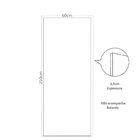 Folha De Porta Madeira Decorada 210x60cm Espessura 3,5cm Nebl