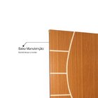 Folha De Porta Madeira Decorada 210x70cm Espessura 3,5cm Cant