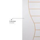 Folha De Porta Madeira Decorada 210x70cm Espessura 3,5cm Cant