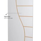 Folha De Porta Madeira Decorada 210x70cm Espessura 3,5cm Cant