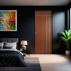 Folha De Porta Madeira Decorada 210x70cm Espessura 3,5cm Mant