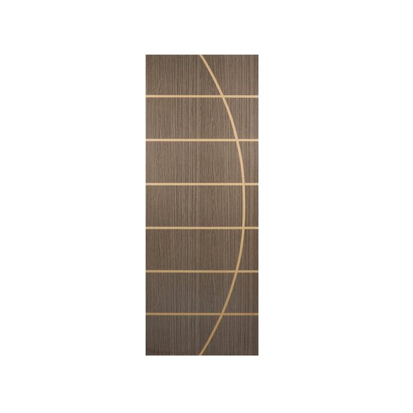 Folha De Porta Madeira Decorada 210x70cm Espessura 3,5cm Nebl