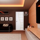 Folha De Porta Madeira Decorada 210x70cm Espessura 3cm Cantar