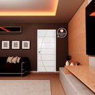 Folha De Porta Madeira Decorada 210x80cm Espessura 3,5cm Nebl