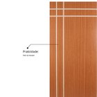 Folha De Porta Madeira Decorada 210x90cm Espessura 3,5cm Mant