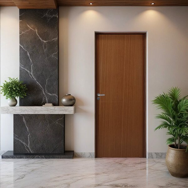 Folha De Porta Madeira Lisa 210x70cm Espessura 3,5cm Melamíni