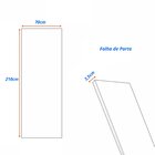 Folha De Porta Madeira Lisa 210x70cm Espessura 3,5cm Mgm Bran