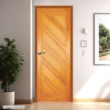 Folha De Porta Madeira Maciça Angelim 210cm X 60cm Almofadas