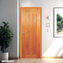 Folha De Porta Madeira Maciça Angelim 210cm X 60cm Cinco Régu