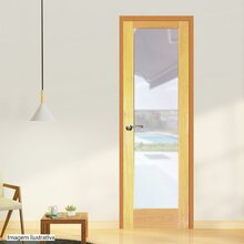 Folha De Porta Madeira Maciça Angelim 210cm X 70cm Panorâmica