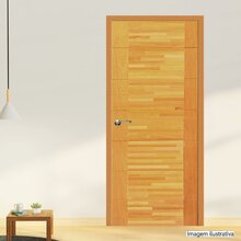 Folha De Porta Madeira Maciça Angelim 210x70cm Parquet Horizo