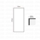 Folha De Porta Madeira Maciça Angelim 210x72x2,8 Americana Jo