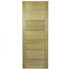 Folha De Porta Madeira Maciça Com 7 Réguas Horizontal 210x80c