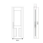 Folha De Porta Madeira Maciça Entalhada Cavalo 80x210x3,5cm C