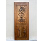 Folha De Porta Madeira Maciça Entalhada Pescador 80x210x3,5cm