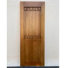 Folha De Porta Madeira Maciça Meia Grade Renda 90x210x3,5cm C